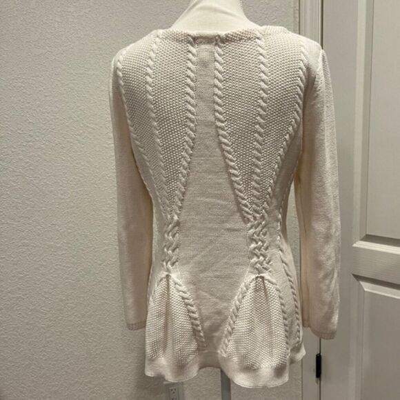 Greige Women's Detailed Poplin Sweater Cream Size Large - Picture 7 of 9